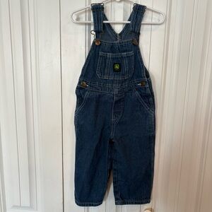 John Deere Denim Overalls Size 2T